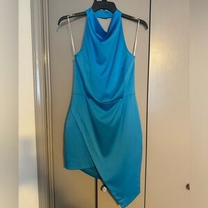 Elliatt x Revolve Camo dress in Cyan